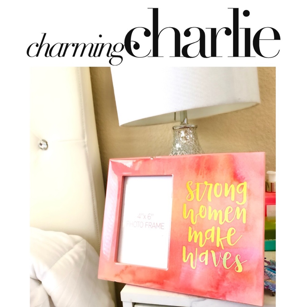 Charming Charlie marble photo frame💕